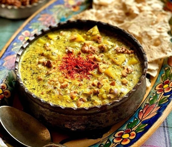 اشکنه با سیب زمینی طرز تهیه اشکنه با سیب زمینی