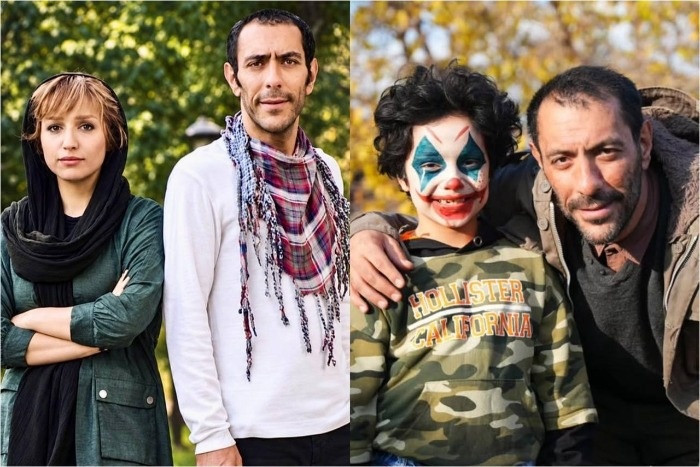 علیرضا مهران در کنار همسرش و پسرش علیرضا مهران و همسرش