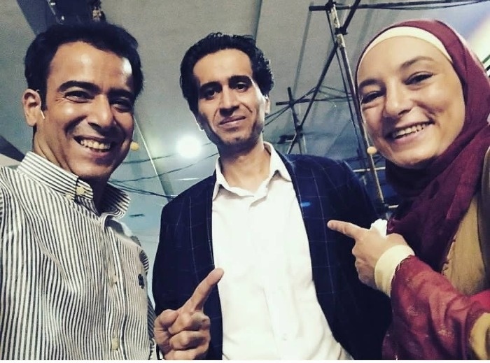 مهدی باقربیگی در کنار سحر ولدبیگی و نیما فلاح مهدی باقربیگی در کنار سحر ولدبیگی و نیما فلاح