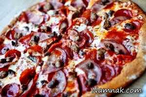 پیتزای همبرگر و گوجه ، طرز تهیه پیتزای همبرگر و گوجه