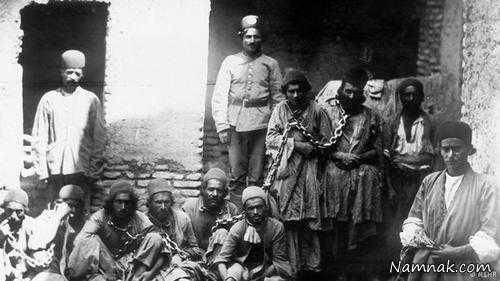 زندانی و پلیس در دوره قاجار