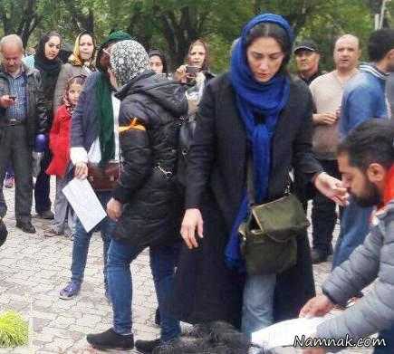 هدیه تهرانی در پارک لاله ، سوسن پرور ، سیزده بدر