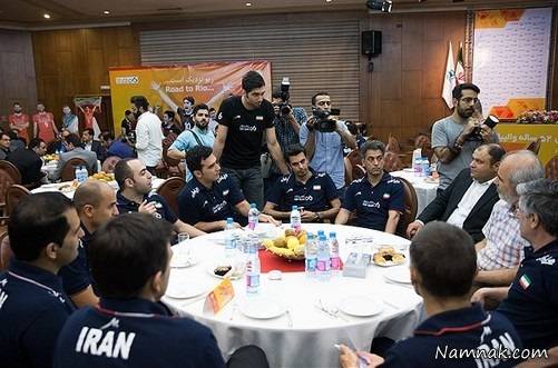 تیم ملی والیبال ، تیم ملی والیبال ایران ، مراسم بدرقه تیم ملی والیبال