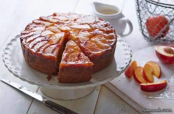 کیک سیب و شلیل کیک سیب