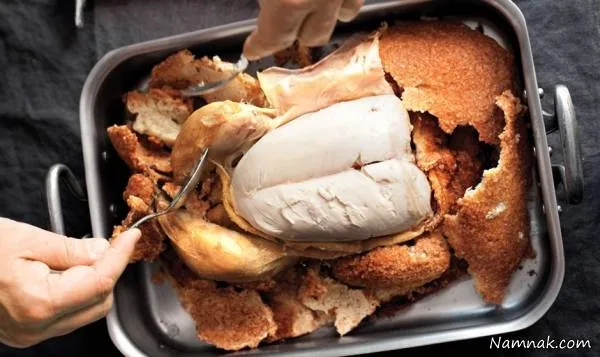 طرز تهیه مرغ نمکی مرغ نمکی