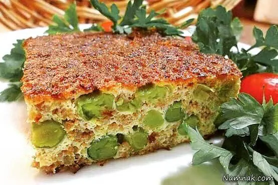 طرز تهیه کوکوی نخود فرنگی کوکوی نخود فرنگی