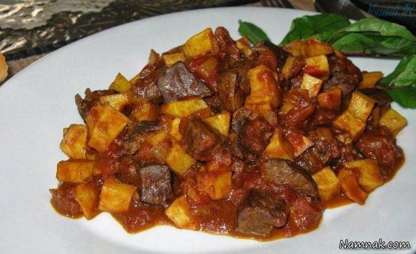 خوراک جگر غذاهای ایرانی