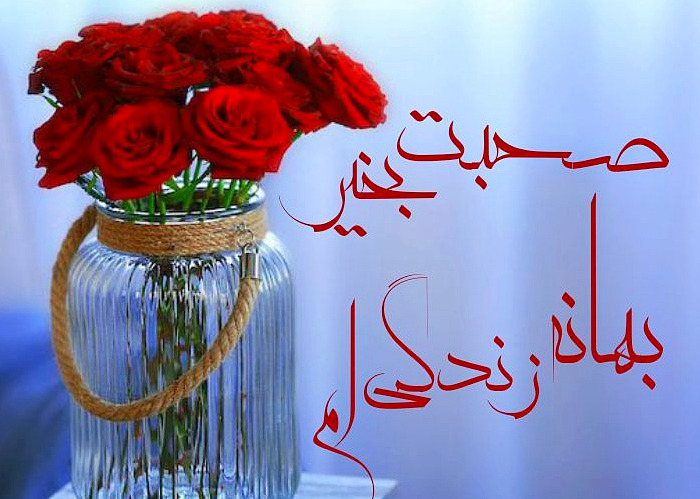 صبح بخیر بهانه زندگیم عشقم صبح بخیر