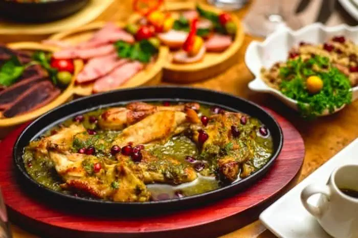 خورشت مرغ و انار خورش ناردون