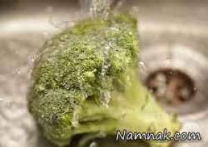 کلم بروکلی ، شستن کلم بروکلی