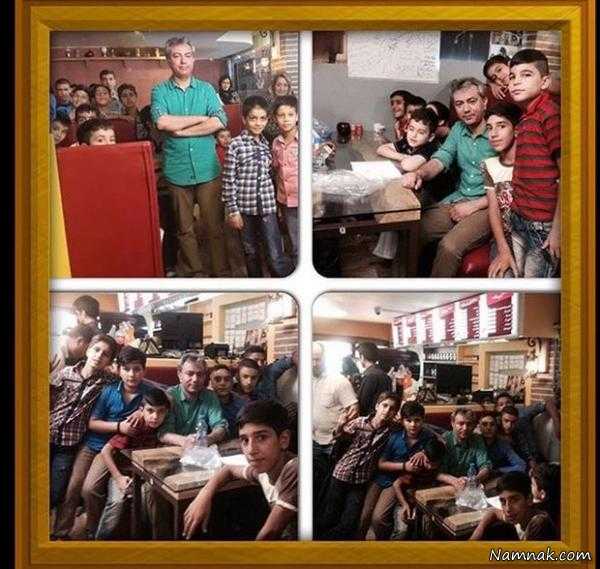 تصاویر رستوران محمدرضا هدایتی با حضور کودکان بی سرپرست
