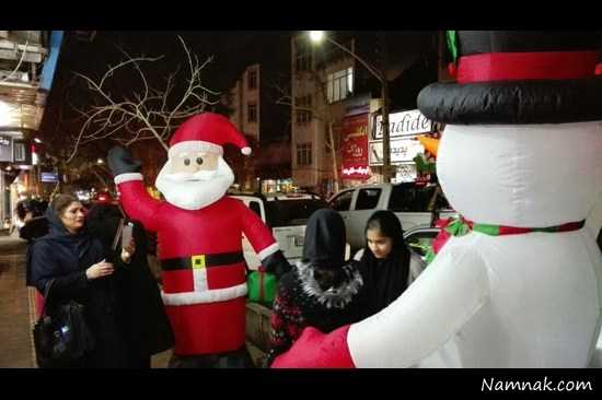  بابانوئل در خیابان های تهران را ببینید ، کریسمس ، میلاد مسیح