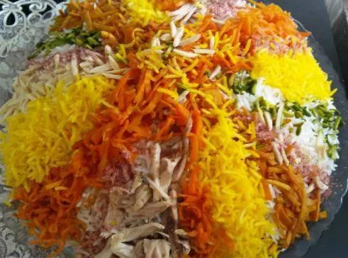 طرز تهیه شیرین پلو شیرین پلو