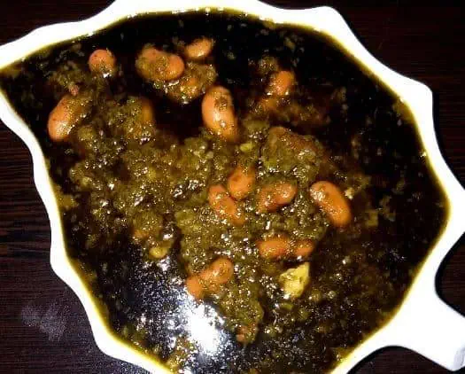 غذا با برنج (قورمه سبزی) قورمه سبزی