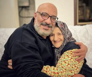 امیر جعفری و مادرش