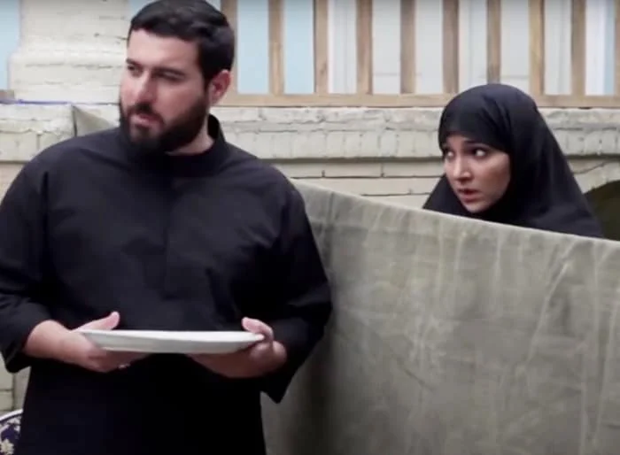 سارا رسول زاده و محسن کیایی سریال پرده نشین