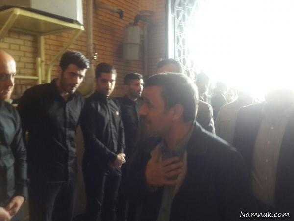 مراسم ختم هادی نوروزی ، علی پروین ، احمدی نژاد