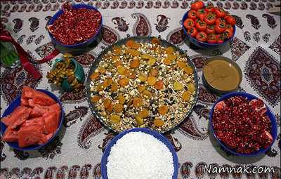 رسوم مردم شیراز ، شب یلدا ، آداب شب یلدا