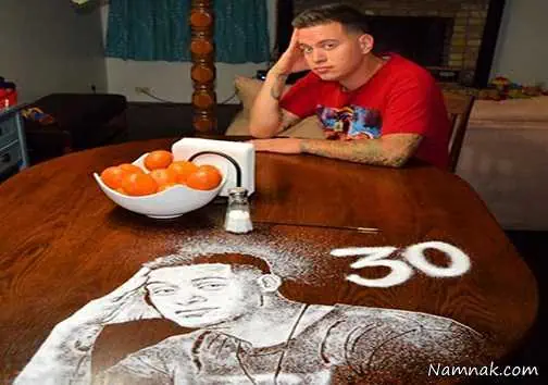 نقاشی های جالب و دیدنی با نمک نقاشی های دیدنی با نمک