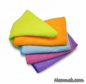 دستمال تنظیف ، شیشه