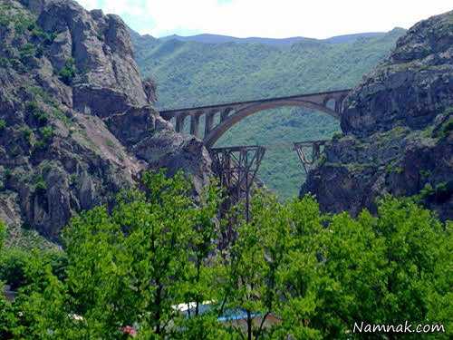 پل ورسک ، بزرگترین پل راه آهن ایران ، پل راه آهن مازندران