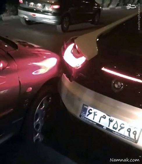 تصادف BMW درتهران