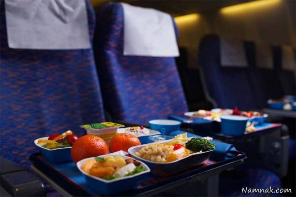 غذاهای هواپیما