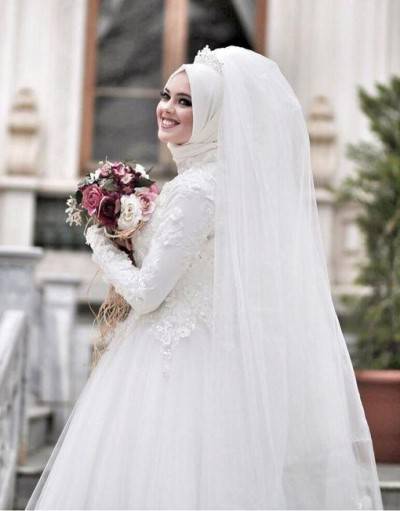 لباس عروس حجابی 