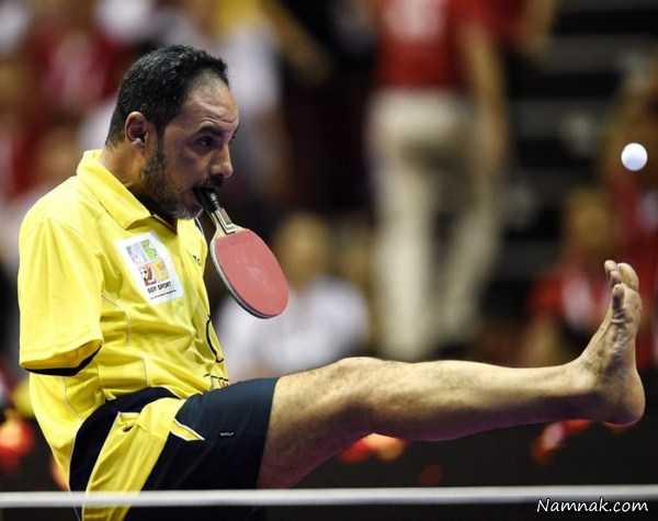پینگ پنگ معلولین ، pictures of the day ، تصاویر