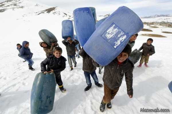 سرسره برفی ، تصاویر ، تصویر روز