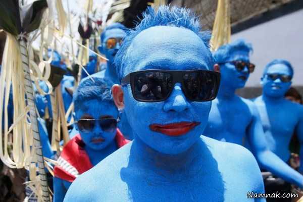 رنگ کردن بدن ، pictures of the day ، تصاویر