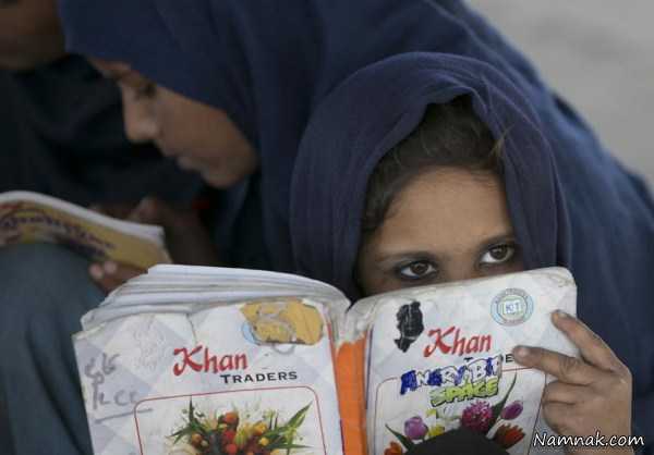 دختران پاکستانی در مدرسه ، تصاویر ، تصویر روز