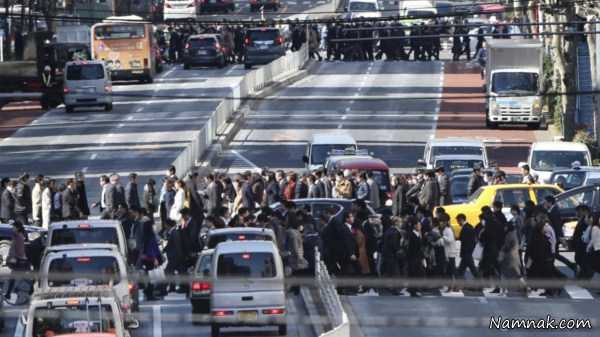 خیابان های شلوغ توکیو ، تصاویر ، تصویر روز