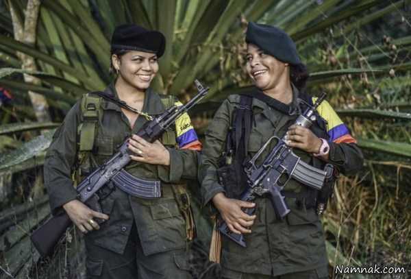 سربازان زن کلمبیا ، تصاویر ، تصویر روز