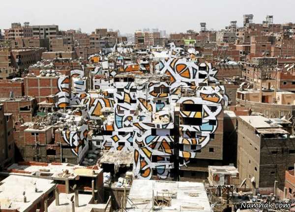 نقاشی روی ساختمان ، تصاویر ، تصویر روز