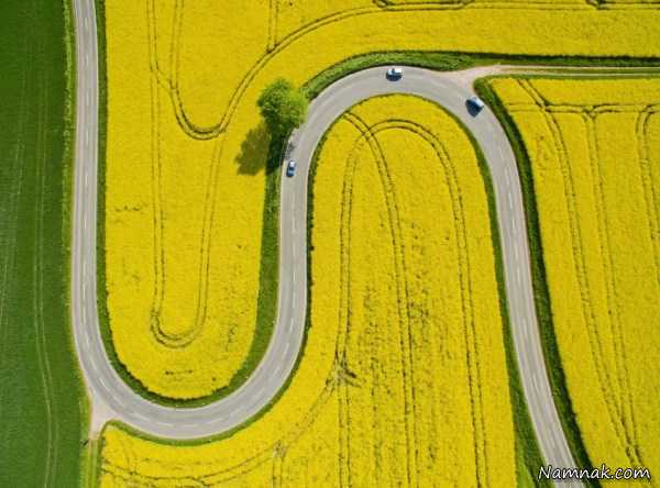 جاده زیبای مزرعه ، تصاویر ، تصویر روز