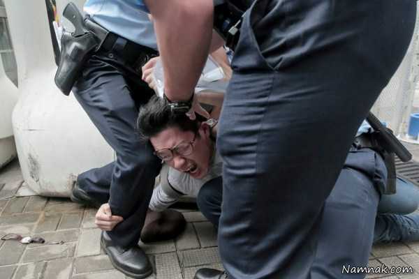 درگیری پلیس با دانش اموزان ، عکس روز ، عکس روزانه