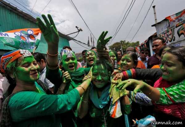 جشن رنگها در هند ، تصاویر ، تصویر روز