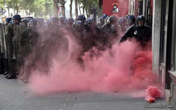 درگیری پلیس و مردم ، تصاویر ، تصویر روز