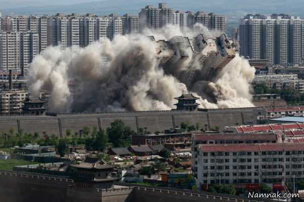 تخریب برج ها در چین