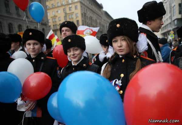رژه مردم روسیه