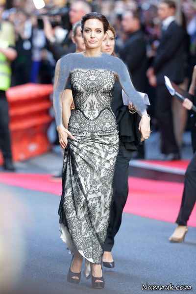 آنجلینا جولی ، مدل لباس مجلسی بلند ، مدل لباس شب