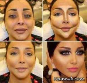 رفع اشکالات چهره با گریم صورت ، نکات گریم صورت
