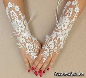 مدل دستکش عروس جدید ست لباس عروس 2016