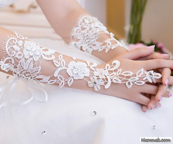 مدل دستکش عروس ، اکسسوار عروس ، دستکش عروس جدید