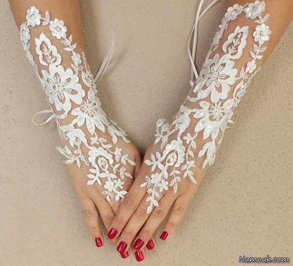 دستکش توری عروس ، دستکش عروس2015 ، دستکش عروسکی