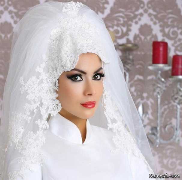 نتیجه تصویری برای مدل لباس عروس تاج شنل گل سر و نامزدی