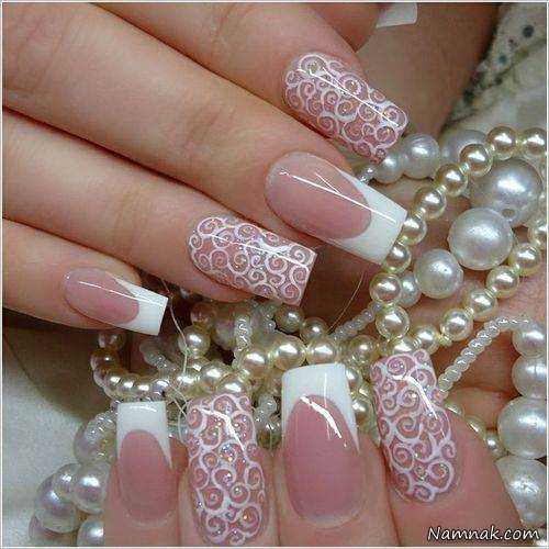 طراحی و دیزان ناخن شیک ، عکس انواع مدل طراحی ناخن ، دیزاین ناخن با اکلیل
