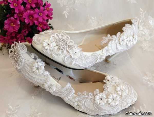کفش سفید عروس ، کفش عروس جدید ، کفش عروس خانم