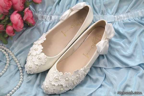 مدل جدید کفش سفید عروس ، کفش سفید عروس ، کفش سفید عروسی
